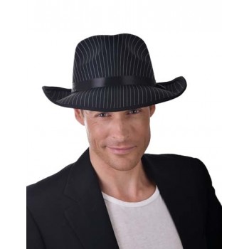 Gangster Deluxe Pinstripe Black Hat BUY